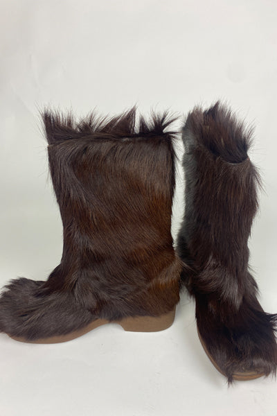 Brown Fur Boots