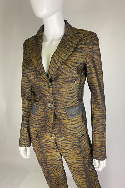 Glittery Tiger Print Suit