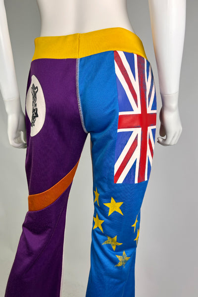 Vintage Deconstrcted Flag Tracksuit Bottoms