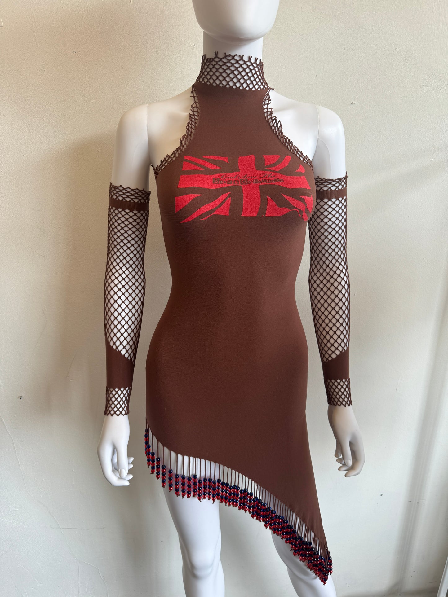 Sinead Gorey Dress Beaded Spandex