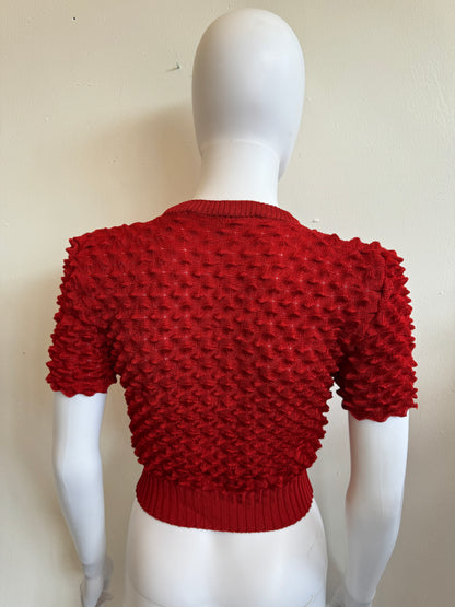 Chet Lo Designer Spike Red Top